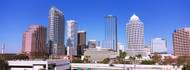 Tampa Skyscrapers with Blue Sky