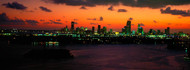 Miami Sundown Skyline