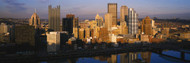 Pittsburgh Skyline Reflected in River