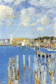 Port of Gloucester Island by Hassam