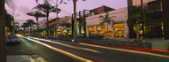 Rodeo Drive with Blurred Lights
