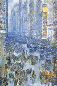Fifth Avenue by Hassam