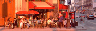 Tourists at a Sidewalk Cafe Paris