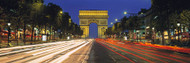 Traffic On Champs Elysees Arc De Triomphe