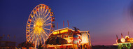 Ferris Wheel Lit Up At Dusk Hamburg NY