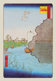 Awaiting the Ferry by Hiroshige