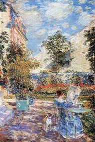 In a French Garden by Hassam