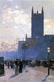 Lower Fifth Avenue by Hassam