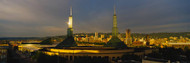 Towers Illuminated At Dusk Portland