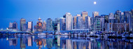 Vancouver Moonlit Skyline
