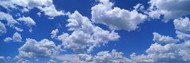 Fluffy Clouds in Fair Weather Sky I