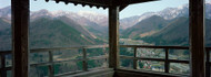 Mountain Range from a Balcony