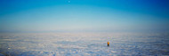 Solitary Person On Vast Arctic Plain
