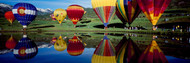 Reflection of Hot Air Balloons in a Lake, Snowmass Village