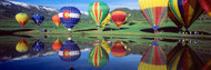 Reflection Of Hot Air Balloons in Water