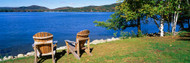 Adirondack Chairs On A Lawn Fourth Lake