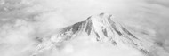 Aerial View of a Snowcapped Mountain Mt Rainier