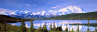 Snow Covered Mountains Wonder Lake
