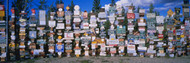 Watson Lakes Sign Forest Yukon Territory