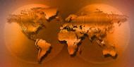 Golden Map of World