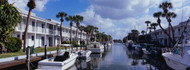 Boats on Canal Venice Florida