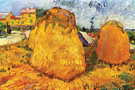 Haystacks in Provence by Vincent Van Gogh