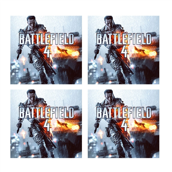 Battlefield 4: Square Wall Graphics (Set of Four 6 inch) - Walls 360