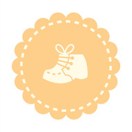 Caleb Gray Studio: Baby Shoe Badge