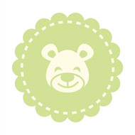 Caleb Gray Studio: Happy Bear Nursery Badge