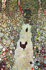 Garden Path with Chickens by Gustav Klimt