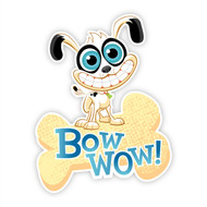 Twisted Whiskers Bow Wow Wall Badges