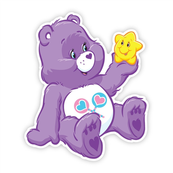 Care Bears Share Bear Holding A Star.