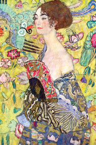 Lady with a Fan by Gustav Klimt