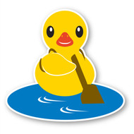 Paddleduck Wall Decals: Paddle Duck