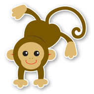 Paddleduck Wall Decals: Mia Monkey