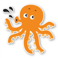 Paddleduck Wall Decals: Ollie Octopus