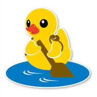Paddle Duck 45 degree Removable Wall Decal