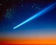Comet Shooting Across Sky