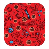 Doodle Jump Wall Badge: Red + Blue Doodles