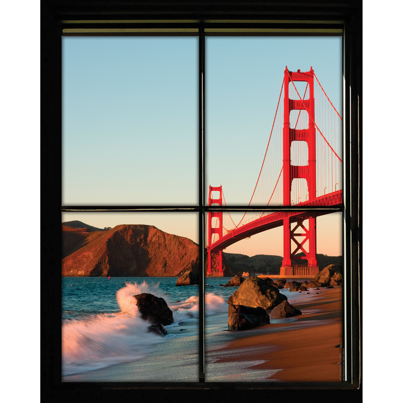 Window Views Golden Gate Bridge Walls 360
