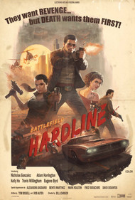 Battlefield Hardline 70's Poster Design