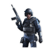 Battlefield Hardline SWAT Operator 3/4 Character Cutout