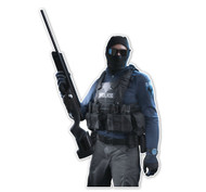 Battlefield Hardline SWAT Professional 3/4 Character Cutout