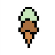 Ice Cream Cone Green
