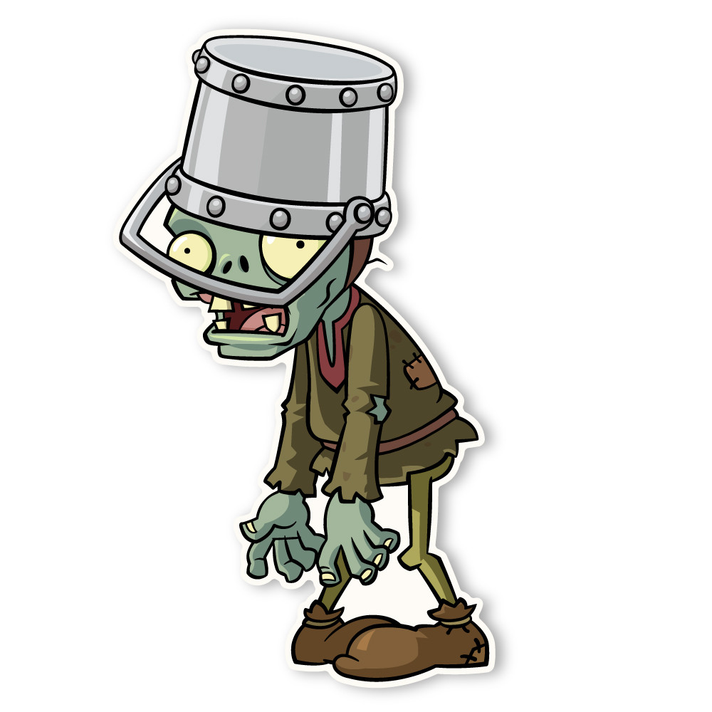 Plants vs. Zombies 2 Peasant Buckethead Zombie Walls 360
