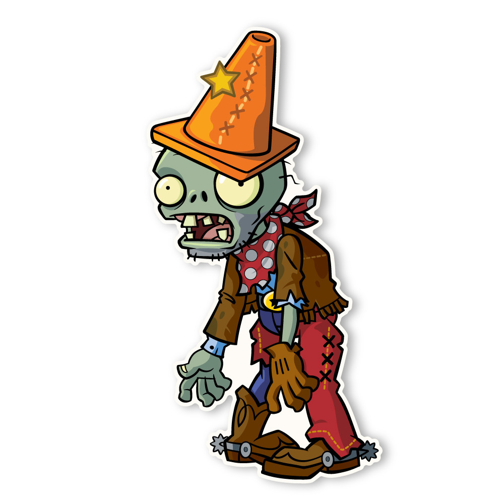 Plants vs. Zombies 2: Cowboy Conehead Zombie - Walls 360