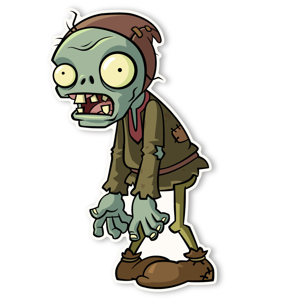Plants vs. Zombies 2 Wall Decals: Special Front Yard Zombie Set II (Six  Zombies 6 inches Longest Side)