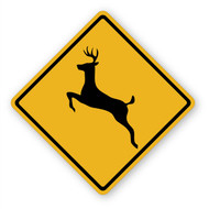 Deer Crossing Sign Wall Graphic