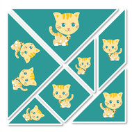 Carrie Cat Wall Tangrams from PaddleDuck Learning