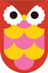 Owls Red Pink Yellow